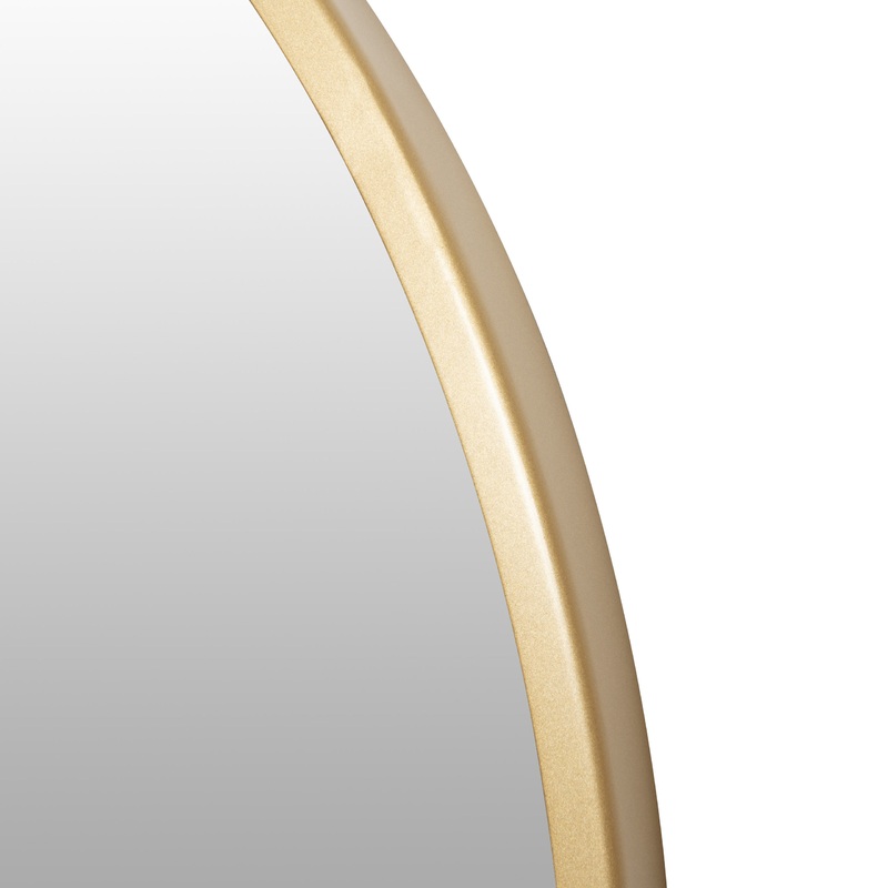 Cottage 30-in Round Mirror – Gold – Contemporary – Wall Mirrors – by Lighting New York